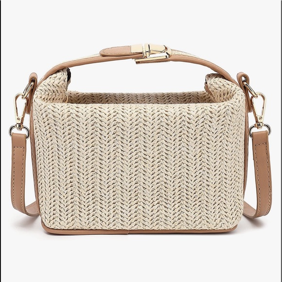 Straw Crossbody Bag - Picture 1 of 5